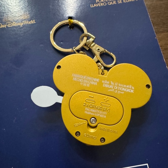 Walt Disney World 50th anniversary light up keychain. - Picture 3 of 3